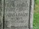 Frank J Hartel (1825-1915) and Sarah A Dague (1826-1907) - Tombstone