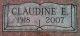 Claudine Evelyn EVANS Stumbo 1918-2007 gravestone2